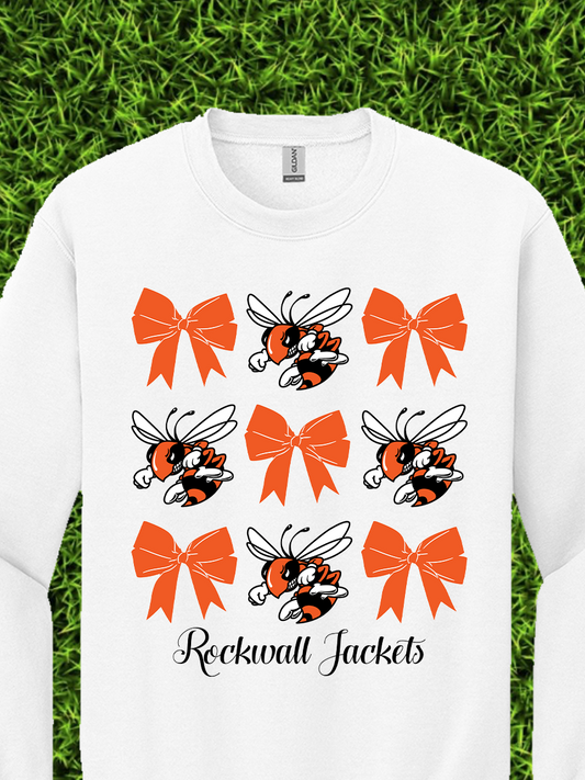 Rockwall Cheer Bow Crewneck Sweatshirt